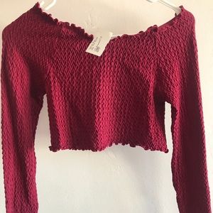 Fashion Nova Off The Shoulder Crop Top